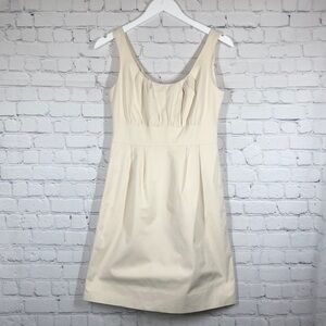 J Crew midi dress cream